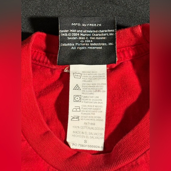 Vintage Child Small Spiderman Red Short Sleeve Tee Shirt - Picture 4 of 4